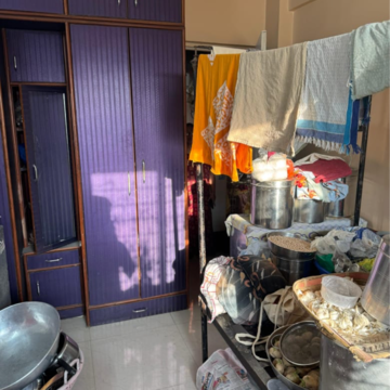 Living Room in 2 BHK Apartment at Anita Residency, Vighnaharta Nagar – for Rent