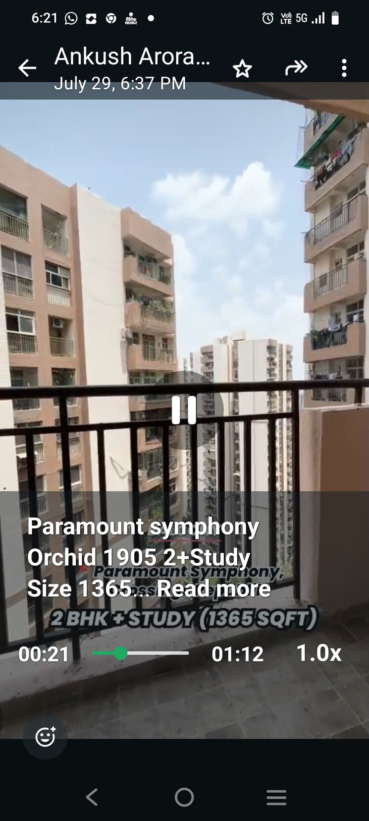 Exterior View, paramount-orchid 2.5 Bedroom 1365 Sq.Ft. Apartment In Sain Vihar Ghaziabad 9031330
