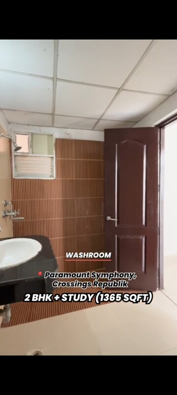Bathroom in 2.5 BHK Apartment at Paramount Orchid, Sain Vihar – for Sale