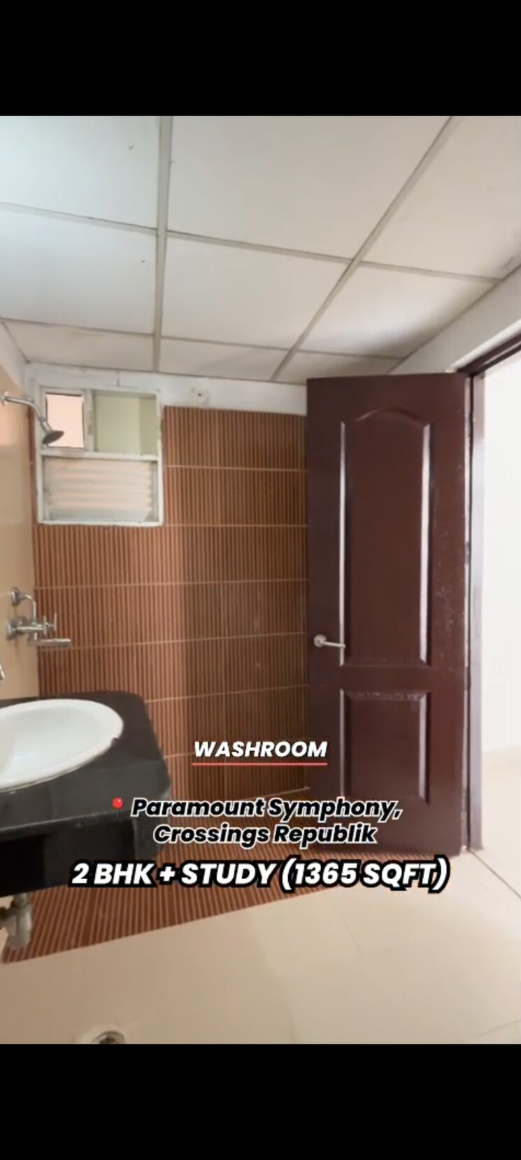 Bathroom, paramount-orchid 2.5 Bedroom 1365 Sq.Ft. Apartment In Sain Vihar Ghaziabad 9031330