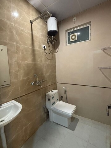 Bathroom in 1 BHK Builder Floor at Sushant Lok I – for Rent
