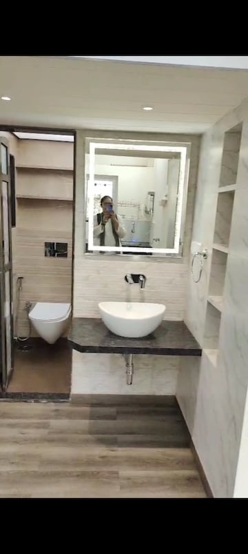 Bathroom in 1 BHK Apartment at Kamgar Nagar CHS Kurla East, Kurla East – for Rent