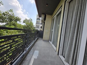 Balcony in 3 BHK Builder Floor at Palm Residency Chhatarpur, Chattarpur – for Sale