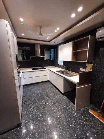 Kitchen in 3 BHK Builder Floor at Jor Bagh – for Rent