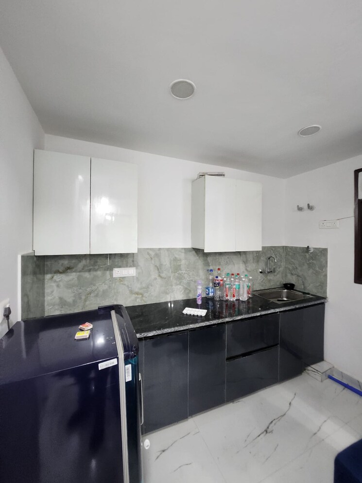 Kitchen, risland-sky-mansion 1 Bedroom 450 Sq.Ft. Builder Floor In Chattarpur Delhi 9032107