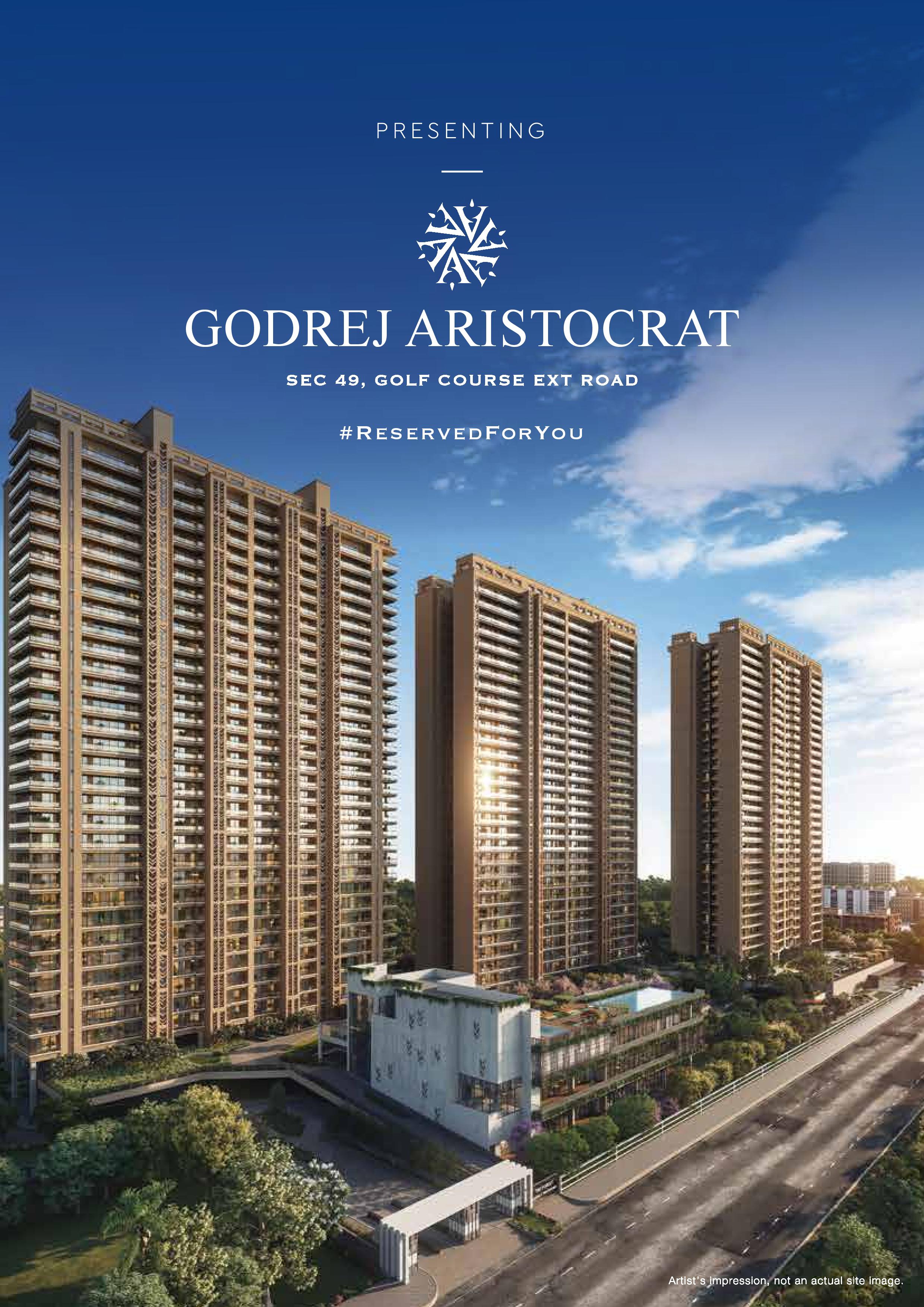 3 BHK + Servant Room Apartment For Sale in Godrej Aristocrat