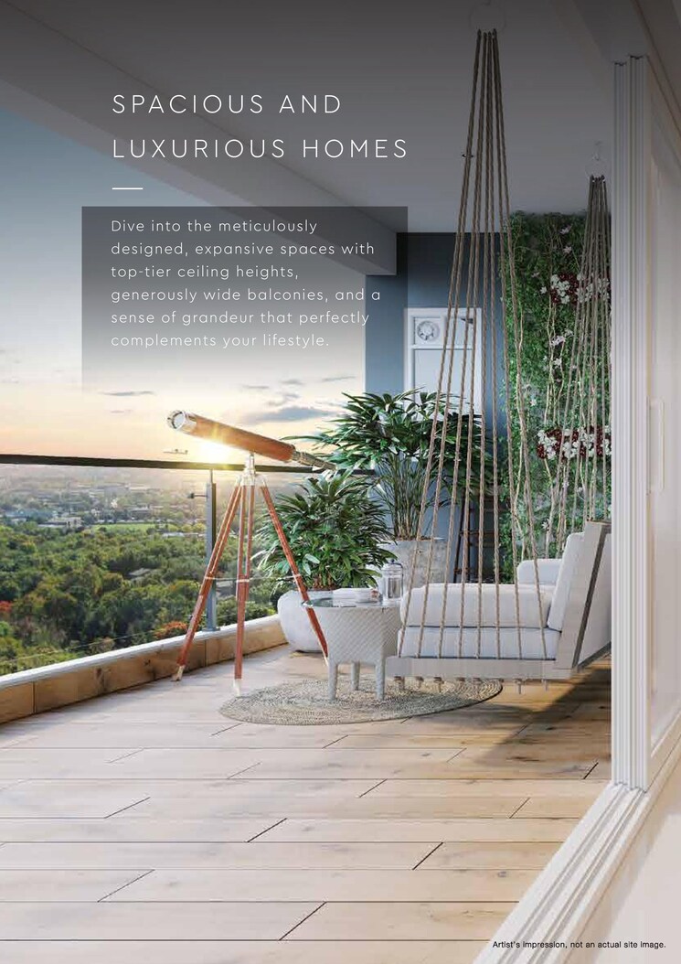 Balcony, godrej-aristocrat 3 Bedroom 2514 Sq.Ft. Apartment In Sector 49 Gurgaon 9032254