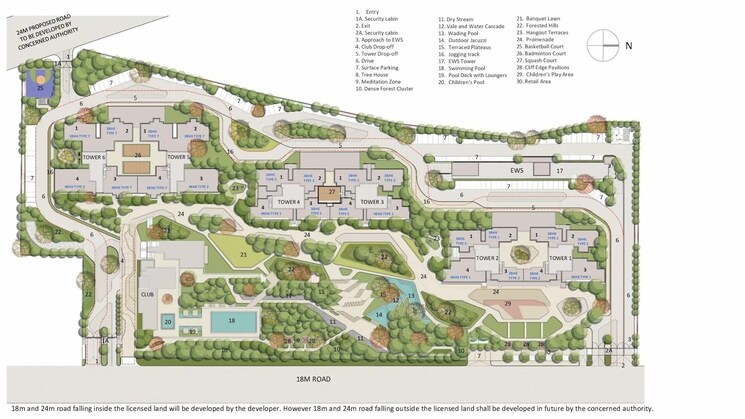 Master Plan, godrej-aristocrat 3 Bedroom 2514 Sq.Ft. Apartment In Sector 49 Gurgaon 9032254