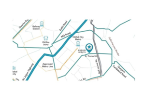 3 BHK Apartment – Map Location View at Godrej Miraya, Sector 43 - for Sale