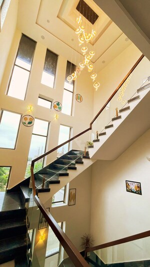 Staircase in 5 BHK Independent House at Narayan Vihar – for Sale