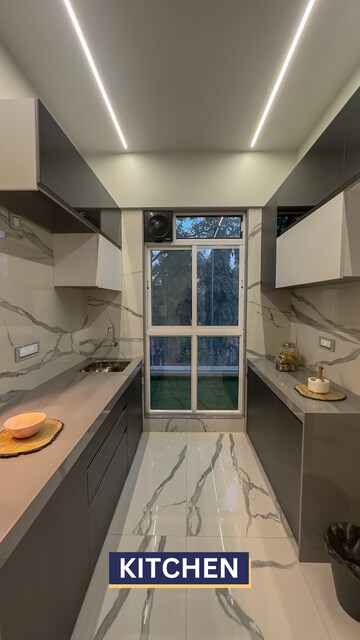 Kitchen in 1 BHK Apartment at Mansarovar Pearl Gardens, Vasai West – for Sale