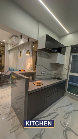 Kitchen in 1 BHK Apartment at Mansarovar Pearl Gardens, Vasai West – for Sale