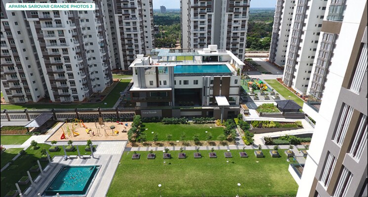 Exterior View, aparna-sarovar-grande 3 Bedroom 1970 Sq.Ft. Apartment In Nallagandla Hyderabad 9032375