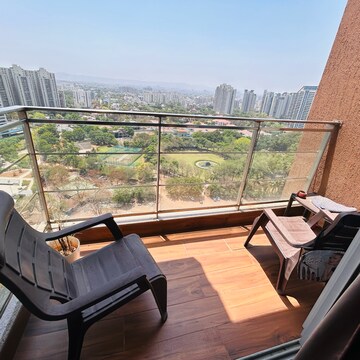 Balcony in 2 BHK Apartment at Amanora Adreno Towers, Amanora Park Town – for Rent