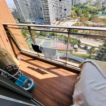 Balcony in 2 BHK Apartment at Amanora Adreno Towers, Amanora Park Town – for Rent
