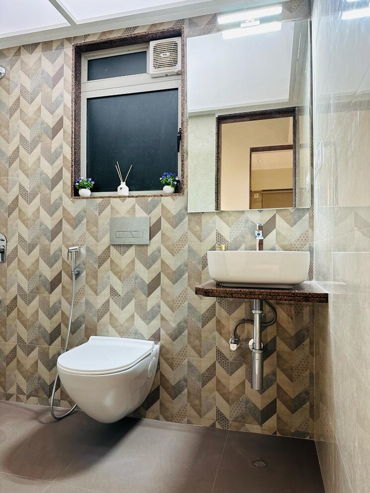 Bathroom, veena-smart-homes 2 Bedroom 615 Sq.Ft. Apartment In Kandivali West Mumbai 9032936