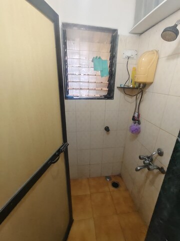 Bathroom in 1 BHK Apartment at Kopar Khairane – for Rent