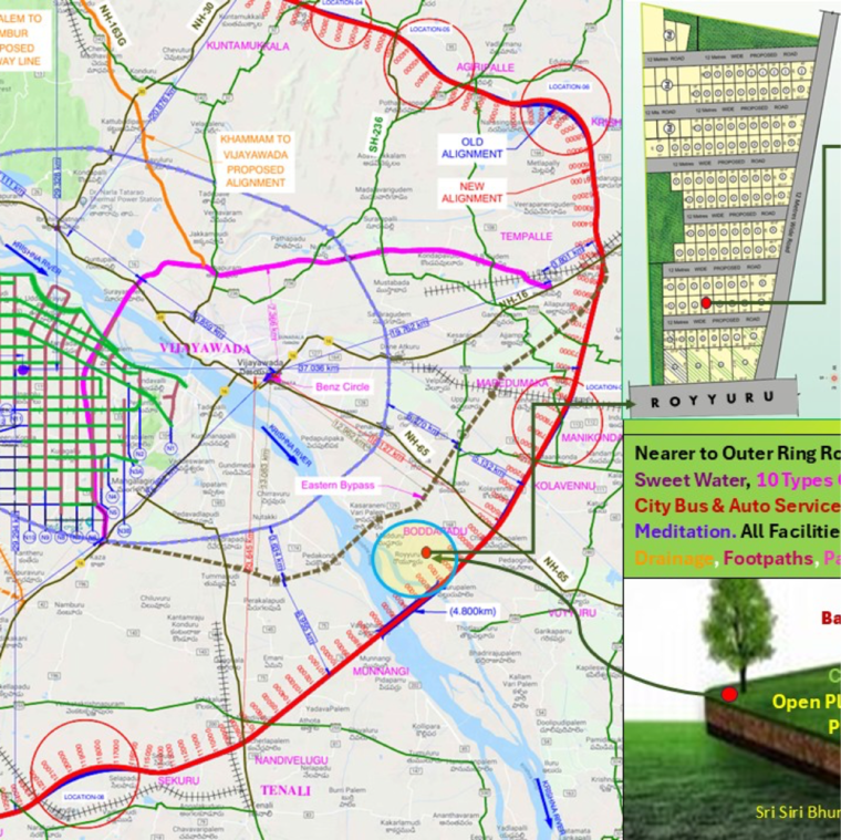 Map Location, mangalagiri  240 Sq.Yd. Plot In Mangalagiri Vijayawada 9033101