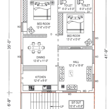 Floor Plan in 2 BHK Independent House at Sri Bhumi Eeshaanya, Gosala – for Sale