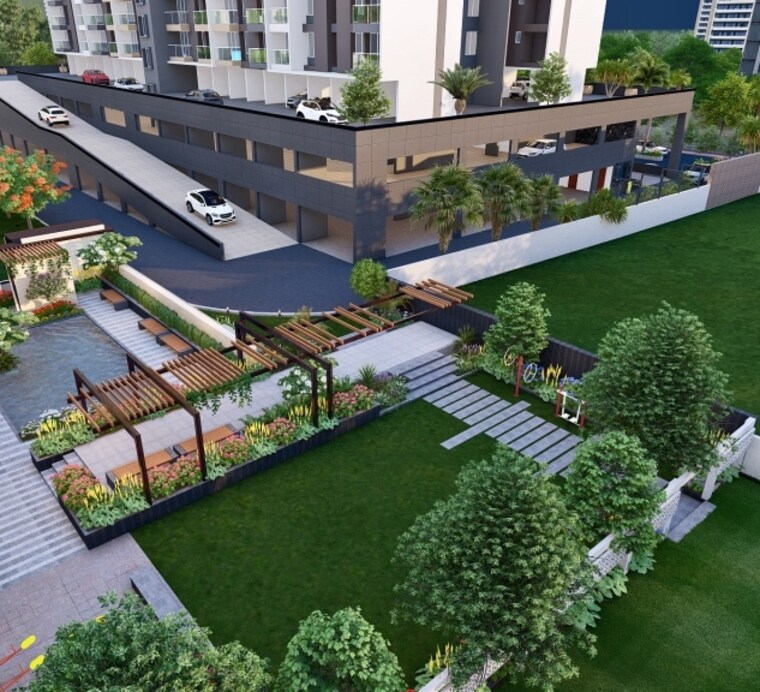 Garden, sarsan-nancy-hillview 4 Bedroom 1714 Sq.Ft. Apartment In Baner Pune 9033194