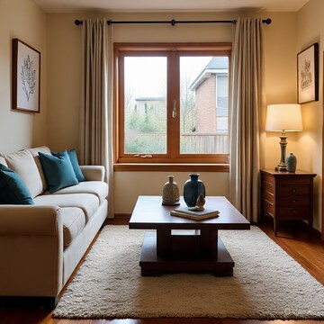 Living Room in 1 BHK Apartment at Geeta Nagar – for Rent