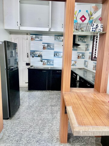 Kitchen in 2 BHK Builder Floor at Ramamurthy Nagar – for Rent
