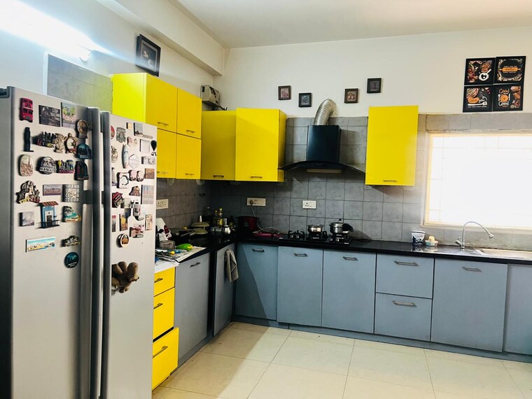 Kitchen, vishnus-blue-lotus 4 Bedroom 3250 Sq.Ft. Apartment In Banjara Hills Hyderabad 9033338