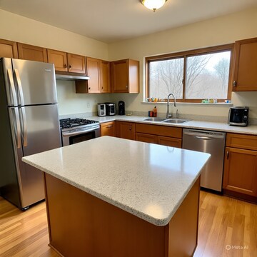 Kitchen in 2 BHK Apartment at Railway Road  – for Rent