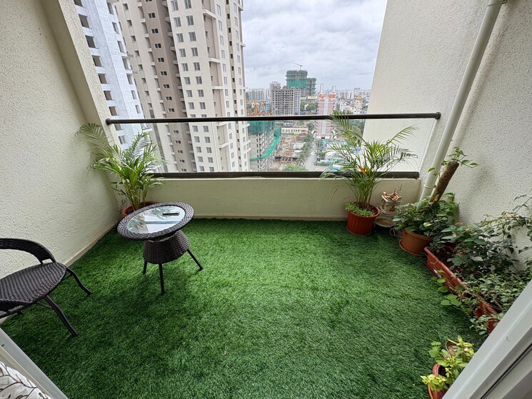 Balcony, sukhwani-skylines 2 Bedroom 821 Sq.Ft. Apartment In Wakad Pune 9033379