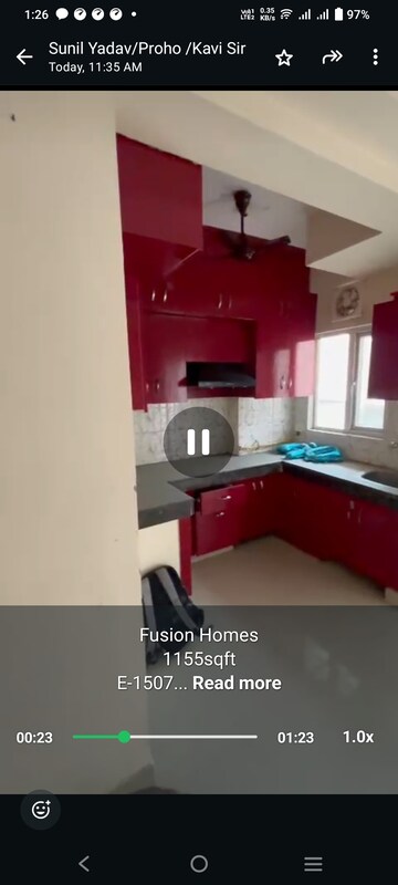 Kitchen in 2.5 BHK Apartment at Fusion Homes, Tech Zone 4 Greater Noida – for Sale