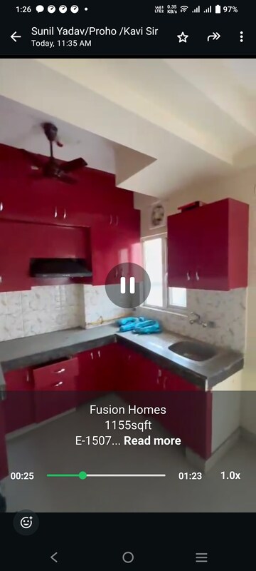 Kitchen in 2.5 BHK Apartment at Fusion Homes, Tech Zone 4 Greater Noida – for Sale