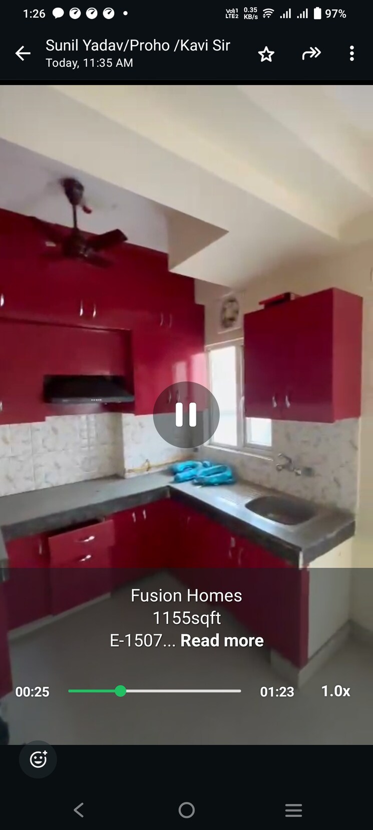 Kitchen, fusion-homes 2.5 Bedroom 1155 Sq.Ft. Apartment In Tech Zone 4 Greater Noida Greater Noida 9033420