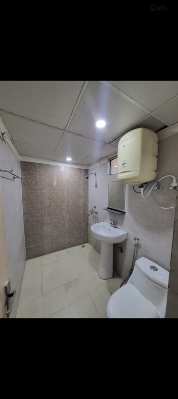Bathroom in 3 BHK Apartment at Mittal Rajnagar Residency, Raj Nagar Extension – for Rent