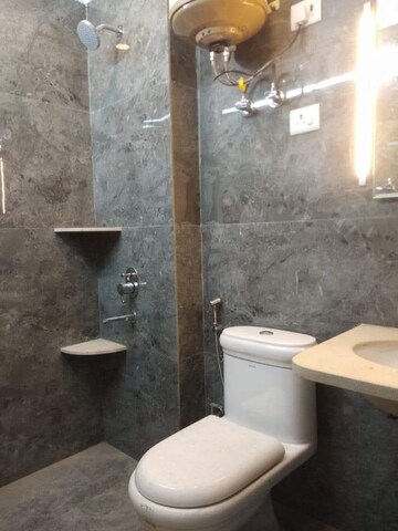 Bathroom in 1 BHK Builder Floor at Saket – for Rent