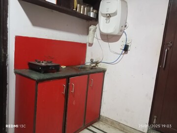 Kitchen in 1 RK Builder Floor at Esteem Complex, Savitri Nagar – for Rent