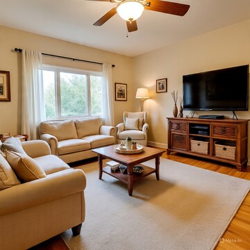 Living Room in 2 BHK Apartment at Railway Road  – for Rent