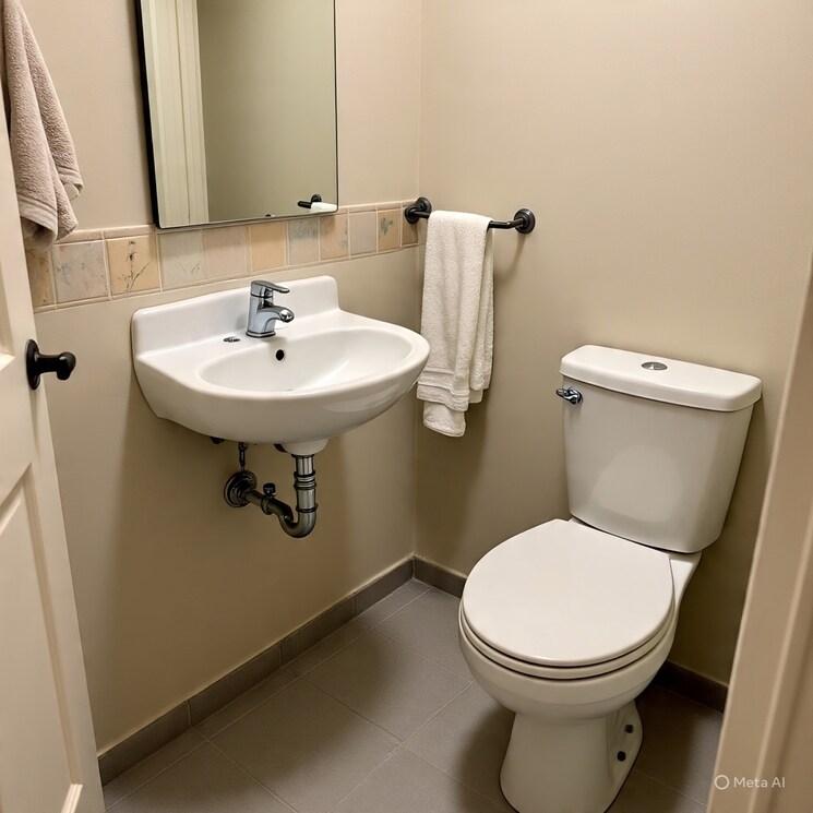 Bathroom, railway road 2 Bedroom 1000 Sq.Ft. Apartment In Railway Road  Rishikesh 9033556