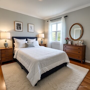 Bedroom in 2 BHK Apartment at Railway Road  – for Rent