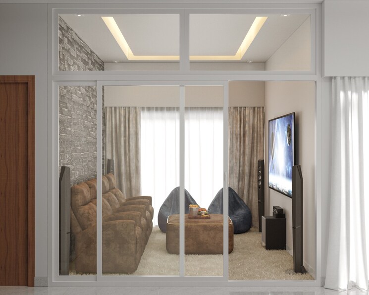 Living Room, mantra-insignia-phase-2 3 Bedroom 1100 Sq.Ft. Apartment In Mundhwa Pune 9033754