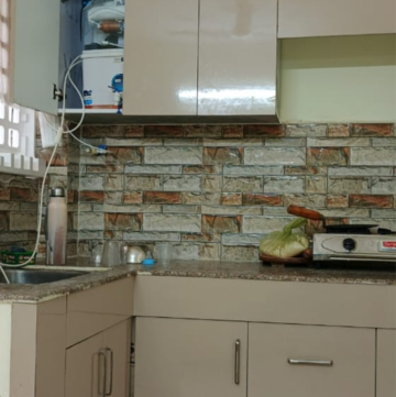 Kitchen in 2 BHK Builder Floor at Trehan Delight Residence, Sector 65 – for Rent