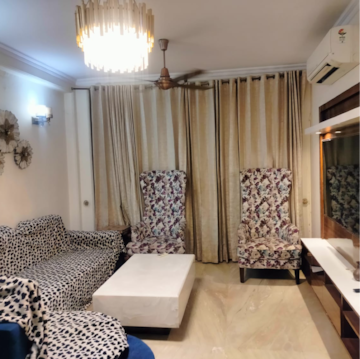 Living Room in 2 BHK Builder Floor at Balaji Homes Noida, Baraula – for Rent