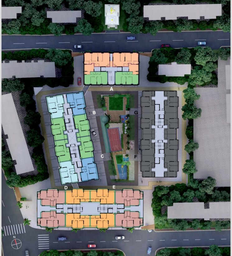 Master Plan, platinum-life 3 Bedroom 900 Sq.Ft. Apartment In Andheri West Mumbai 9034078