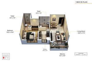 Master Plan in 1 BHK Apartment at Dream Aspire, Andheri West – for Sale