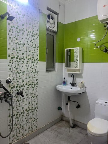 Bathroom in 3 BHK Apartment at Sector 18 Dwarka – for Rent