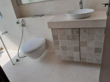Bathroom in 3 BHK Apartment at Oberoi Realty Exquisite, Goregaon East – for Rent