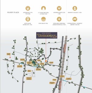 Master Plan in 2 BHK Apartment at Sun Sumit Yashodhan, Andheri East – for Sale