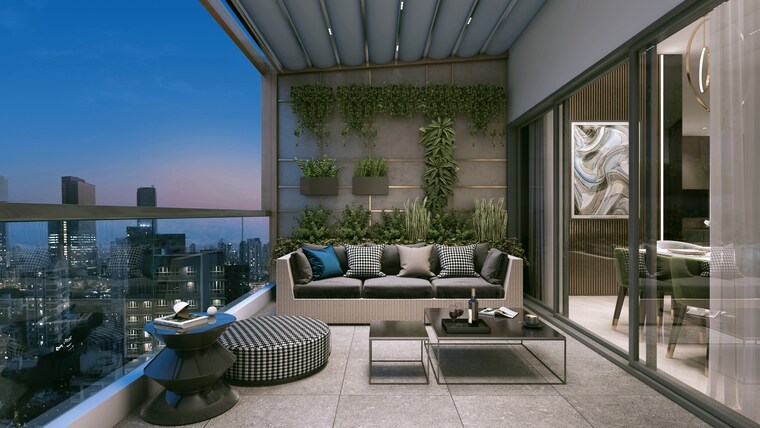 Balcony, elv-high-garden 2 Bedroom 1420 Sq.Ft. Apartment In Whitefield Bangalore 9034712