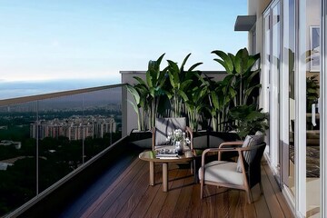Balcony in 3 BHK Apartment at Godrej Tiara, Yeshwanthpur – for Sale