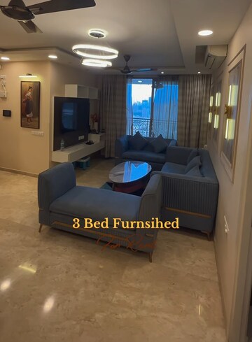 Living Room in 3 BHK Apartment at Hiranandani Eagleridge Wing A, Thane West – for Rent