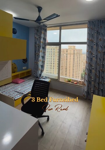 Bedroom in 3 BHK Apartment at Hiranandani Eagleridge Wing A, Thane West – for Rent